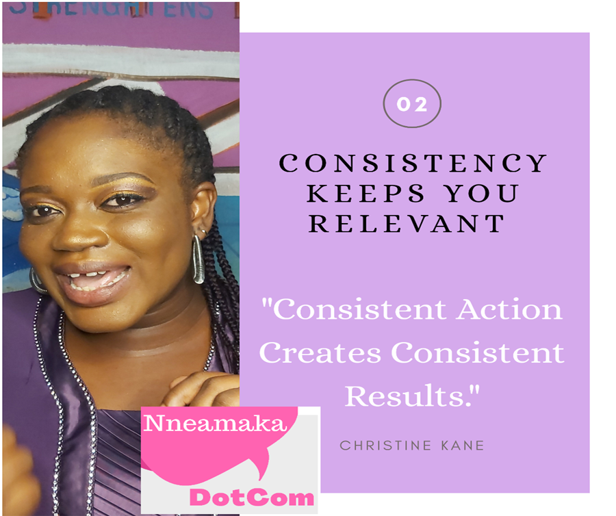 Consistency Keeps You Relevant